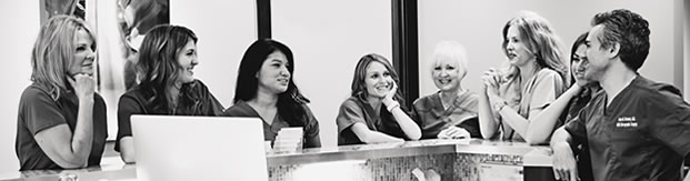 Newport Skin Cancer Staff photo in black and white